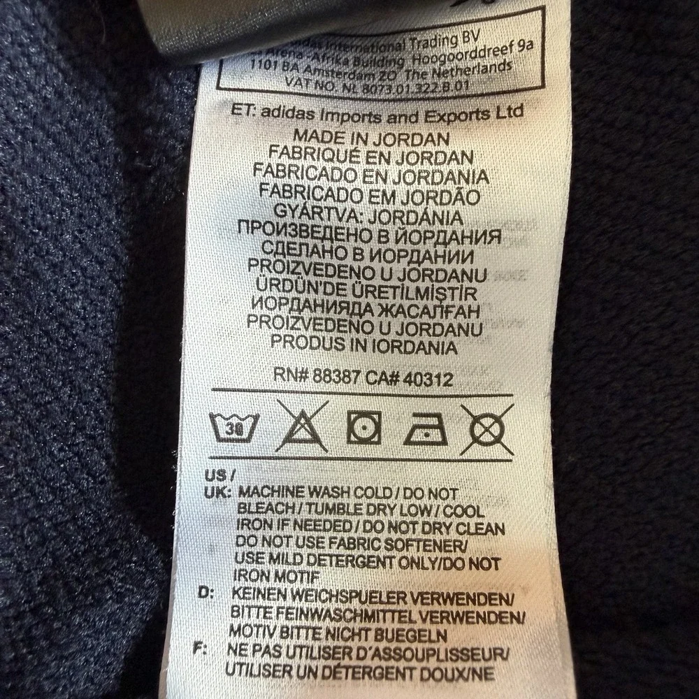 Adidas Sweat Pants Taper ClimaLite Cotton Blend Jogger W/Pockets Mens 2XL Navy